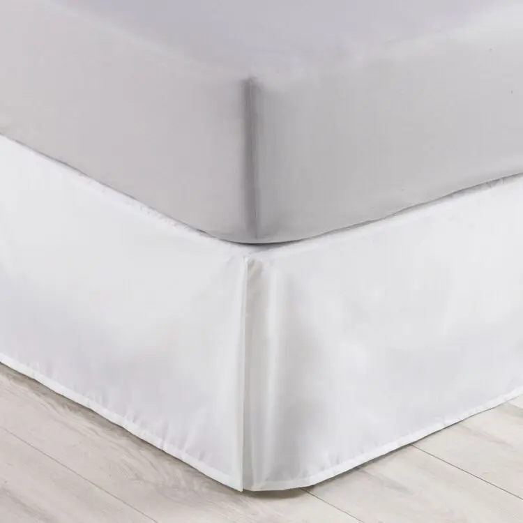 Quilted-Poly-Cotton-Blended-Sateen-Solid-Color-250TC-Bed-Skirt-Valance