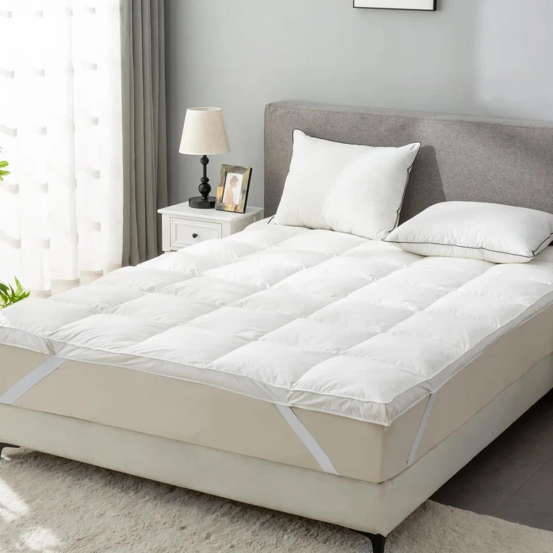Quilted-Polyester-Mattress-Topper-Extra-Thick-Plush-Mattress-Pad-with-Anchor-Bands-Breathable-Soft-Bed-Topper-for-Hotel-Home