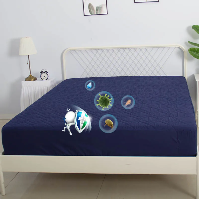 Quilted-Soft-Water-Proof-Bed-Cover-Mattress-Covers-Protectors-Padded