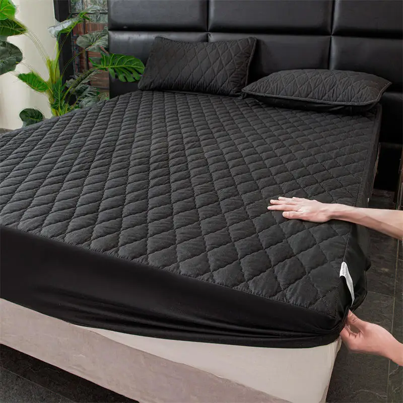 Quilted-Waterproof-Mattress-Protector-Cover-Fitted-Sheet-Anti-Mite-Antibacterial-Adjustable-Mattress-Cover-Double-King-Queen-Bed