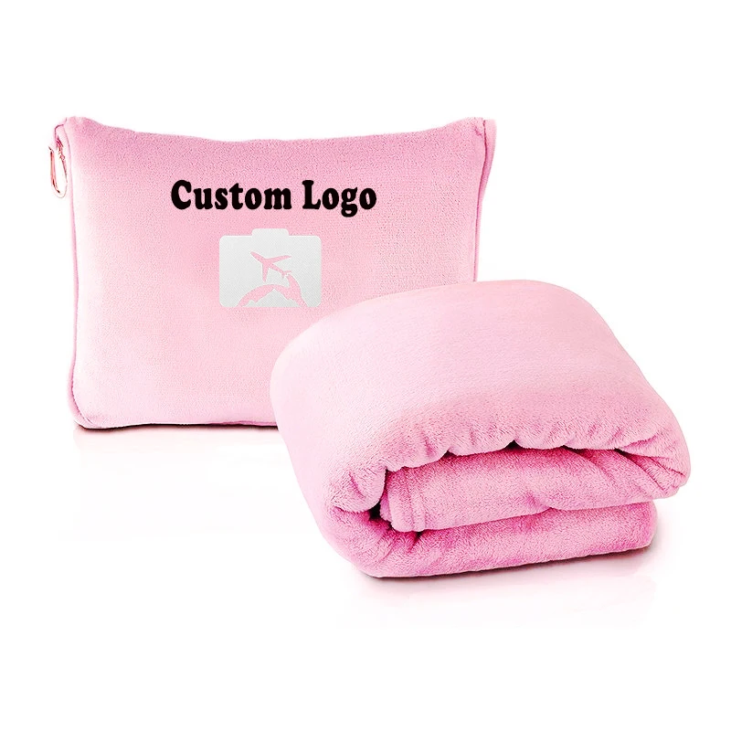 Raschel-Blanket-Travel-Set-Cozy-Soft-Portable-Dot-Backpack-Pillow