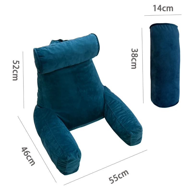 Reading-Pillow-Velvet-Back-Support-Pillow-with-Detachable-Neck-Roll-for-Watching-TV