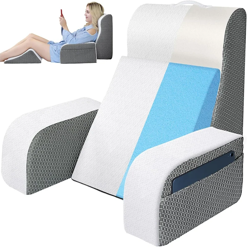 Reading-Pillow-for-Bed-Sitting-up-TV-Book-Gaming-Pillow-4pcs-Back-Support-Pillow-for-Bed-Backrest-Chair-with-Arms