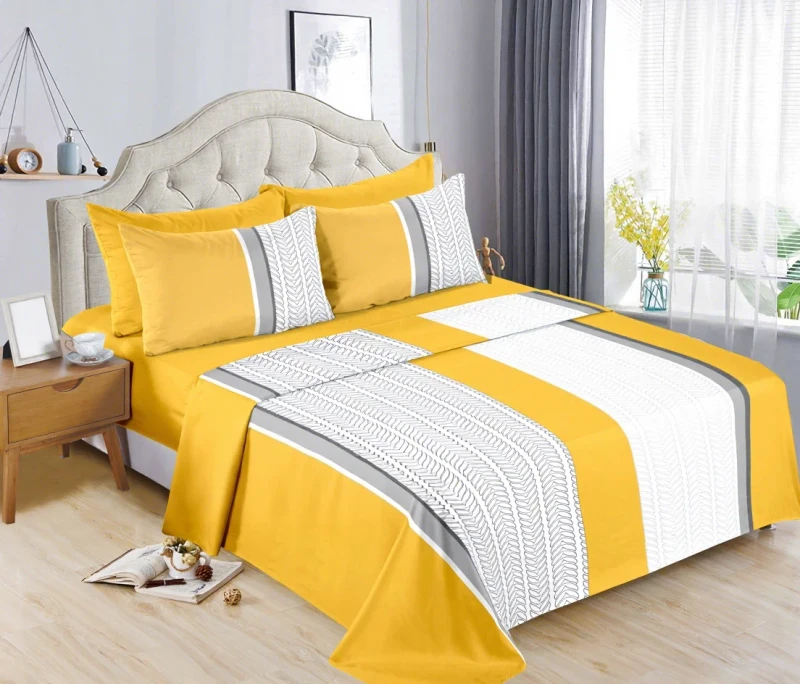 Ready-to-Ship-King-Size-Customized-Bed-Sheets-Cotton-Set-Printed-Bed-Sheets-Set-for-Summer-6pcs-Bedding-Set