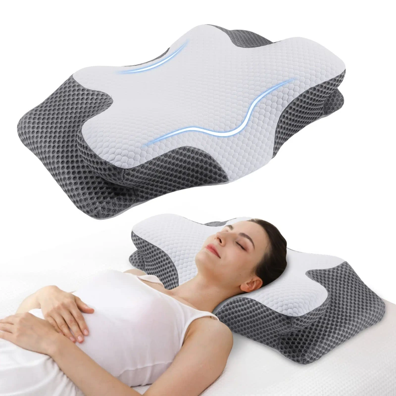 Removable-Cover-Ergonomic-Cervical-Pillow-Neck-and-Shoulder-Pain-Relief-Orthopedic-Support-Pillow-for-Side-Sleepers