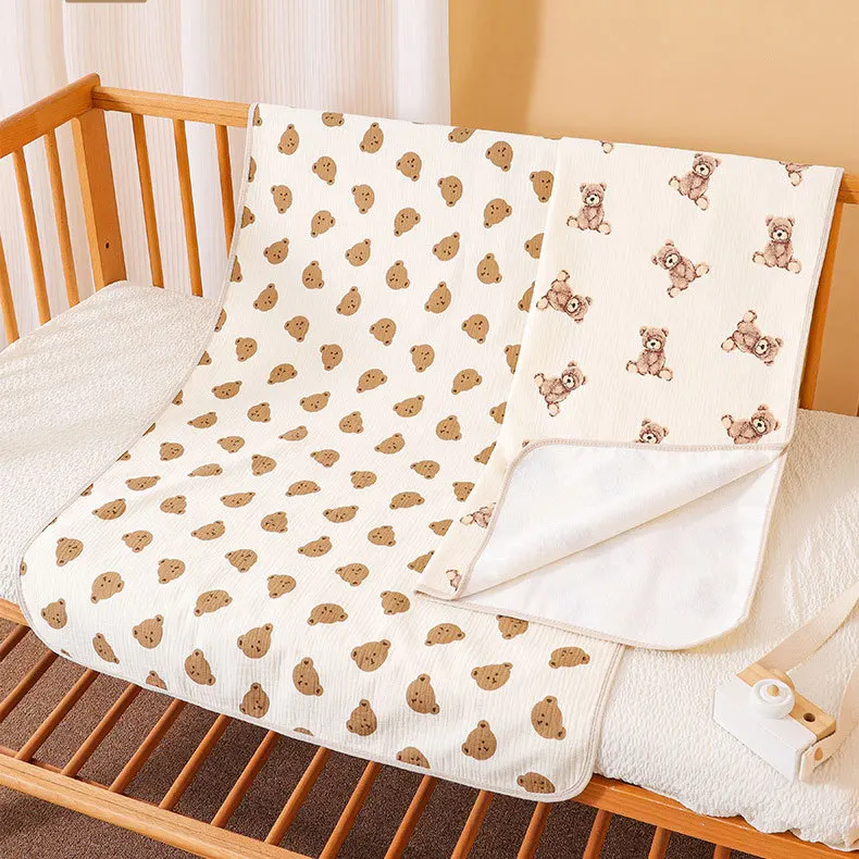 Reusable-Newborn-Large-Liner-Pad-Diaper-Changing-Table-Cover-Travel-Waterproof-Muslin-Cotton-Diaper-Changing-Pad-Liner-for-Baby