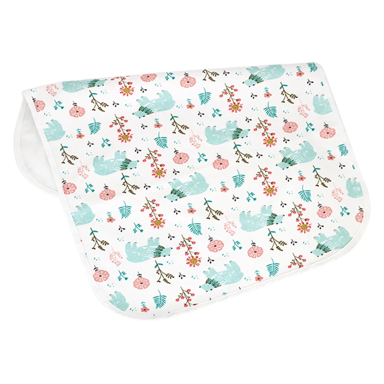 Reusable-Organic-Cotton-Changing-Pad-Baby-Infant-Toddler-Waterproof-Urine-Pad