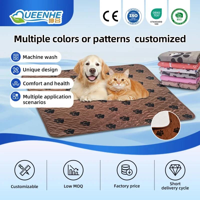 Reusable-Washable-Cloth-Puppy-Training-Pee-Pads-Waterproof-Eco-Friendly-for-Dogs-Pet-Travel-Mats