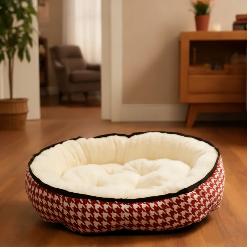 Reversible-Round-Dog-Bed-for-Small-Medium-Dogs-Double-Sided-Cat-Bed
