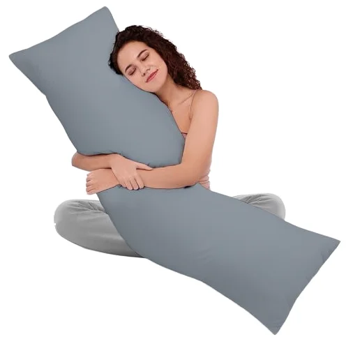 Rohi-6ft-Full-Body-Pillow-Hollowfibre-Filling-Orthopaedic-Back-Neck-Support-Side-Sleeper-Machine-Washable-Customizable-200TC