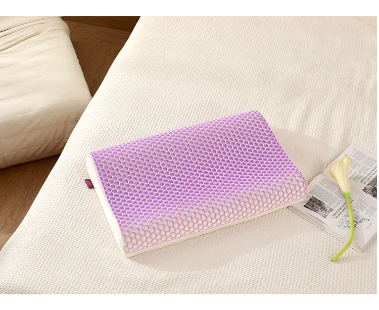 Romon-TPE-Natural-Latex-Cooling-Air-Pillow-Honeycomb-Ventilation-Ergonomic-Design-Removable-Cover-Neck-Pressure-Relief-Modern