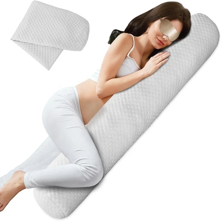 Round-Full-Body-Pillow-for-Adults-Cooling-Breathable-Long-Body-Pillow-for-Bed-Firm-Bolster-Pillow-With-Removable-Pillowcase