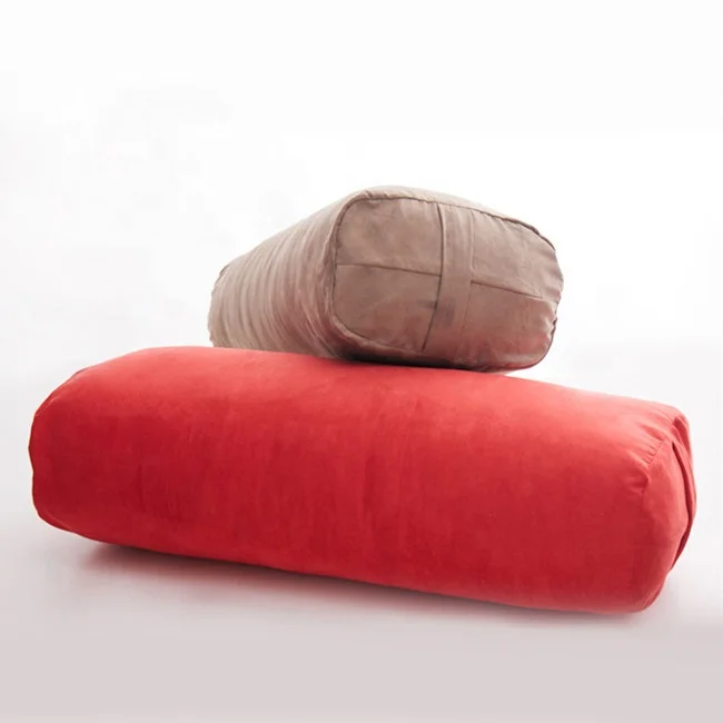 Round-Rectangular-Shape-Organic-Yoga-Bolster-Meditation-Pilates-Yoga-Pillow-Buckwheat-Cotton-Inside