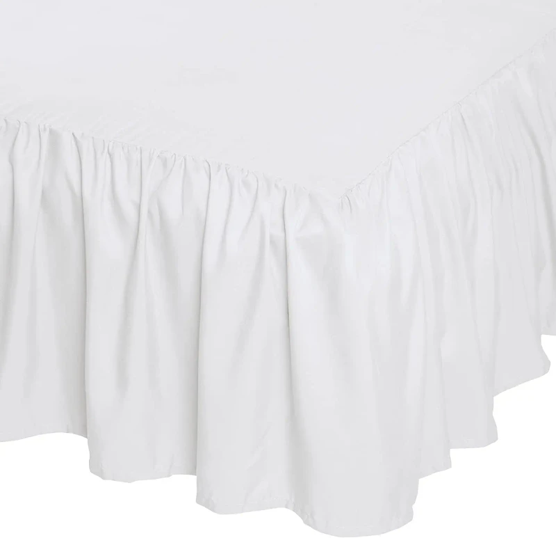 Ruffled-Bed-Skirt-Comfortable-High-End-Bed-Skirt-Set