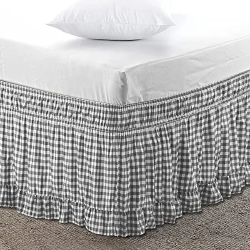 Ruffled-Solid-White-Queen-King-Size-Bedding-Set-Skirt-Wrap-Around-Bed-Easy-Fit-Fade-Resistant-Bed-Skirt