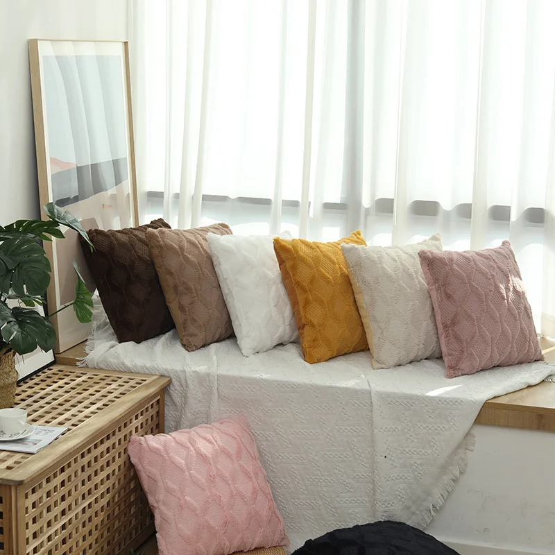 Rust-Bohemian-Style-Square-Polyester-Fiber-Throw-Pillow-Striped-Anti-Static-Washable-Country-Style-Sofa-Decorative-Throw-Pillows