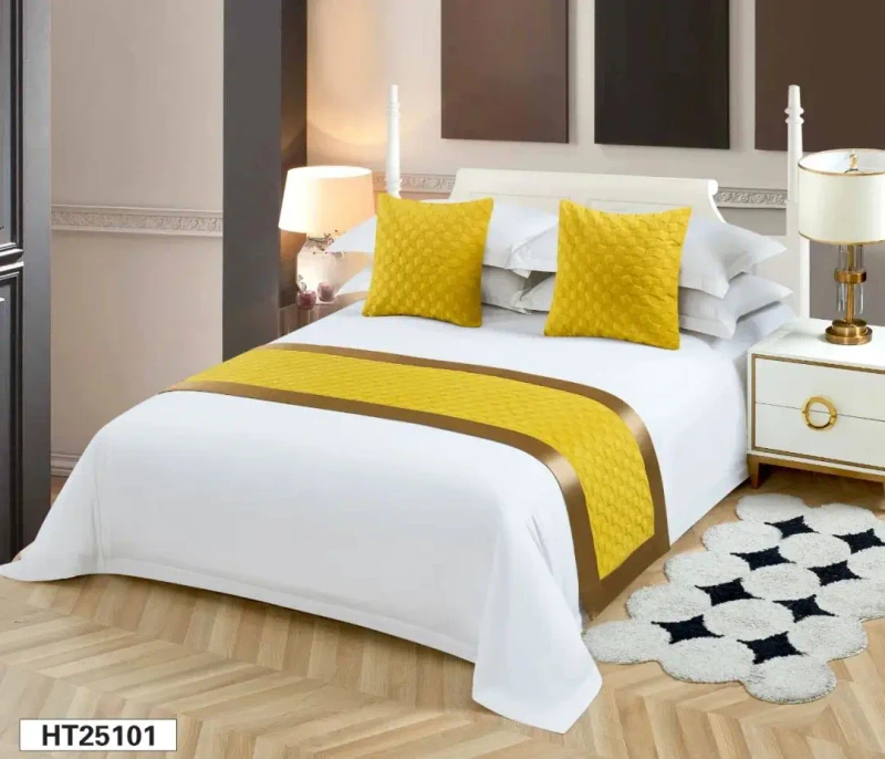 SANHOO-Bed-Runner-and-Pillow-Sets-Custom-Bed-Throw-Runners-Cushion-Sets-Bedding-Set-for-Hotel-Room-Bed-Scarf