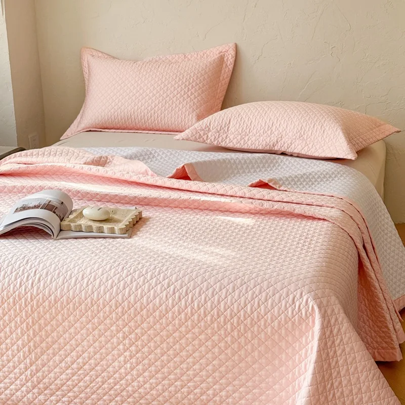 SANHOO-Classic-Plain-Dyed-Bedspread-Set-Embossed-Quilt-Bedding-for-Home-and-Sofa-Decoration