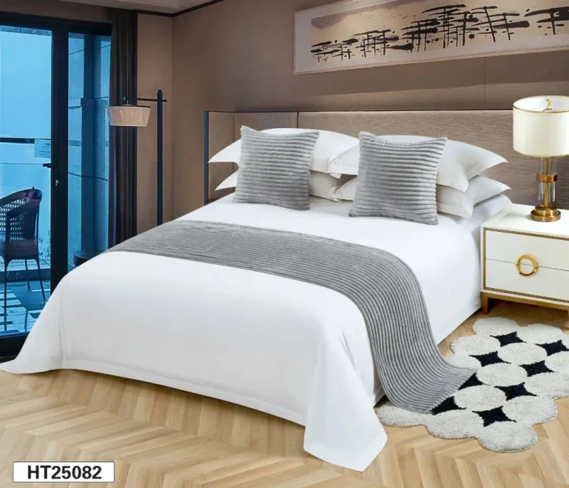 SANHOO-Factory-Price-Decorative-Modern-Solid-Bedding-Scarf-Breathable-Soft-Chenille-Bed-Runner-for-Hotel-Bedroom