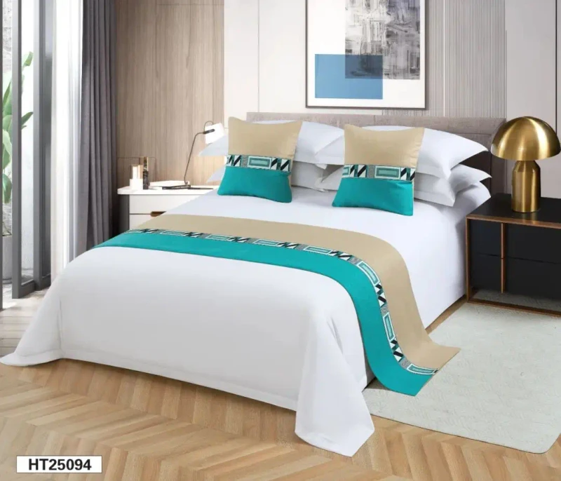 SANHOO-Queen-King-Size-Luxury-Hotel-Bed-Runner-Cushion-Set-Woven-Decorative-Design-for-Hotel-Decoration