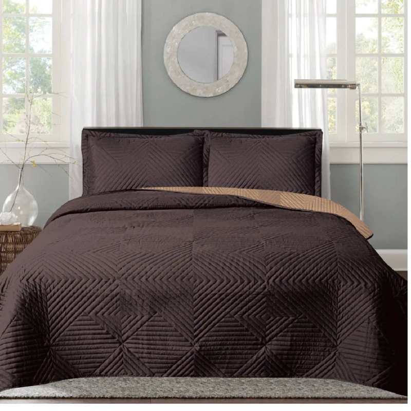 SMILING-HOME-Home-Textile-3-Pcs-Embroidery-Vintage-Pattern-Quilt-Bedspread-Microfiber-Fabric-American-Style-Polyester-All-Season