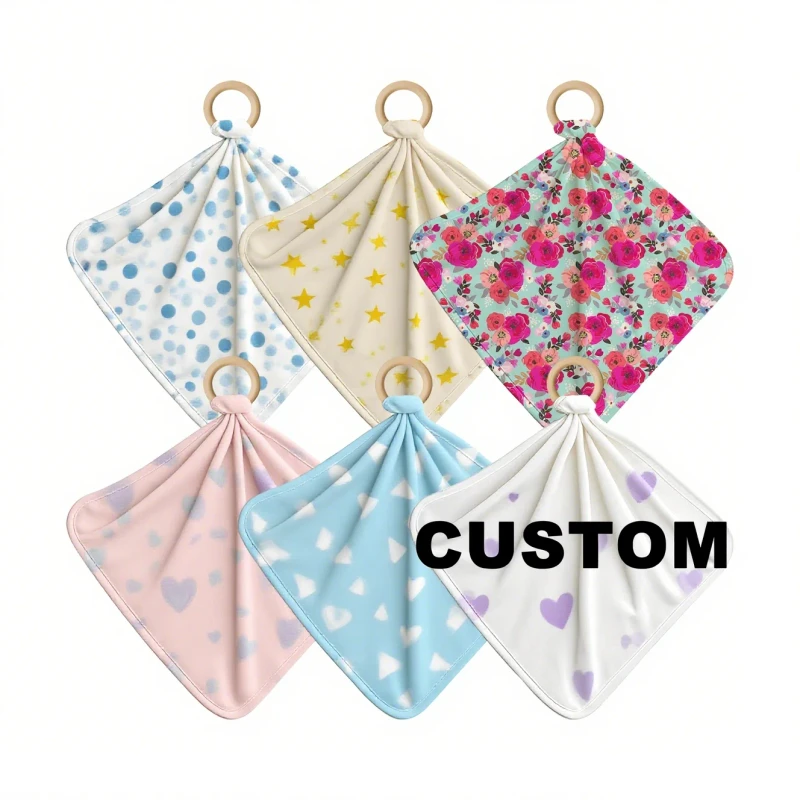 Safe-Bedding-Product-Baby-Bamboo-Lovey-with-Wooden-Baby-Product-Soft-Bamboo-Baby-Lovey