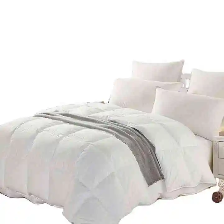 Saint-Glory-Hotel-Grade-Goose-Down-Comforter-90-White-Duck-Down-Baffle-Box-Design-100-Cotton-Cover-Custom-Log