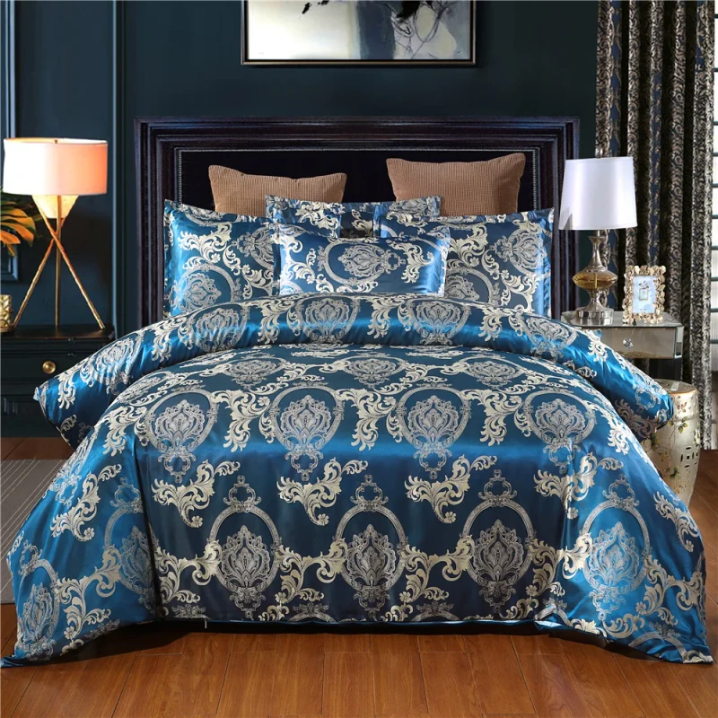 Satin-Bed-Sheets-Bedding-Luxury-Jacquard-Silk-Fabric-3-Piece-Bed-Sheet-Set-Home-Textile-Quilt-Cover