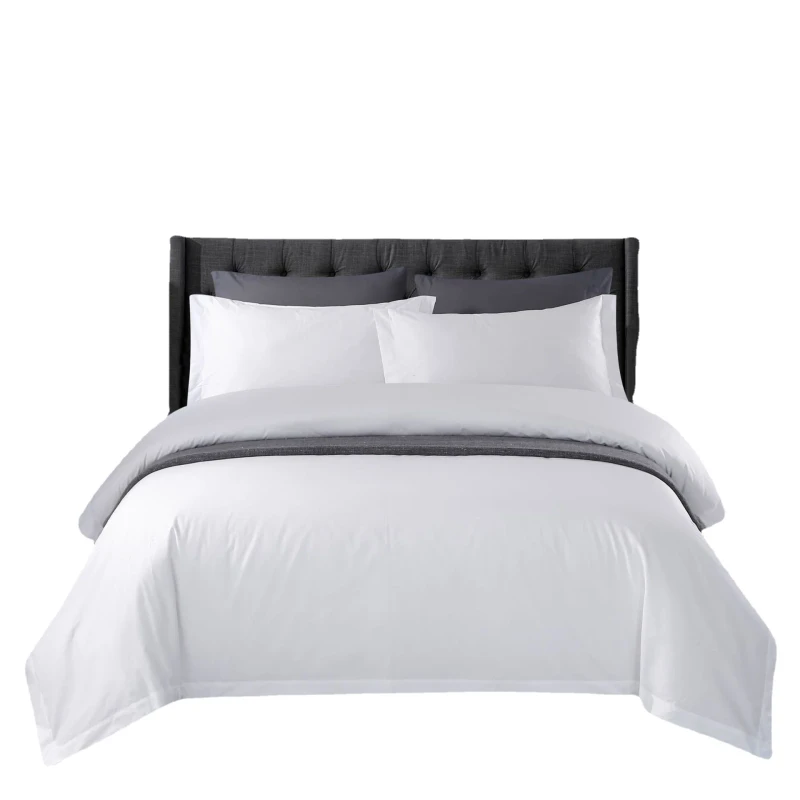 Seasonal-All-Style-150D-White-4-Piece-Anti-wrinkle-Machine-Washable-Bedding-Set-for-Guesthouses-Hotels