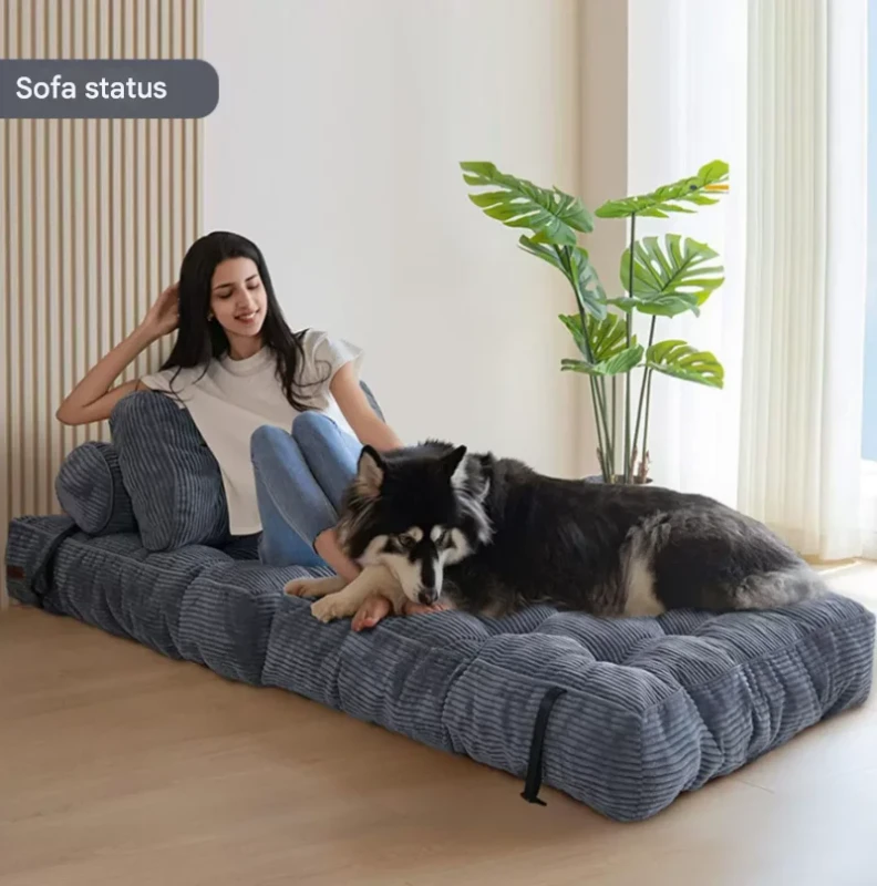 Sectional-Sofa-Bed-Set-Convertible-Sleeper-Chair-Pillow-Fabric-Cover-Adjustable-Foldable-Design-Modern-Style-Living-Room