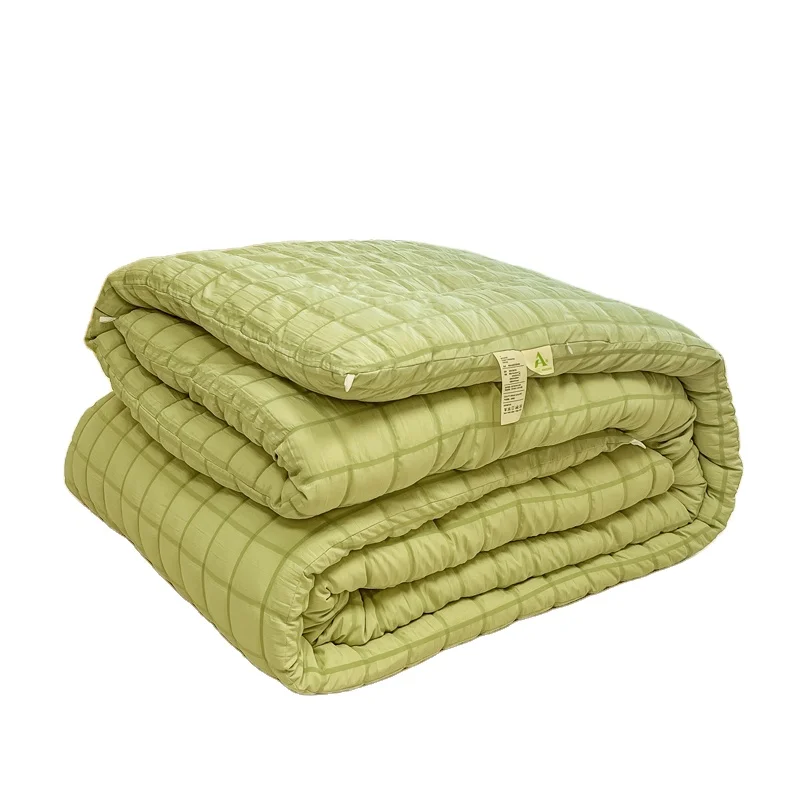 Seersucker-Fat-Comforter-100-Polyester-Quilt-Family-Bedding-Duvets-Thicken-Comforter-Patchwork-Home-Winter-Warm-Soft-Filling