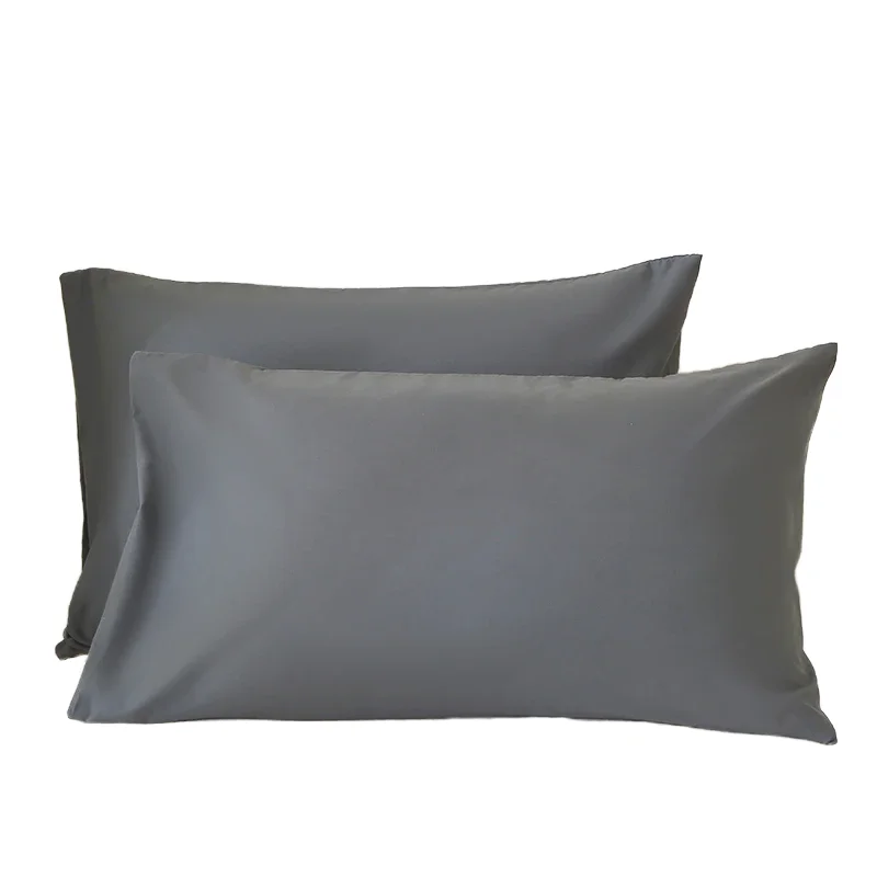 Set-2-Home-Use-100-Polyester-Fabric-Pillowcases-Cushion-Cases-Knitted-Technique-Solid-Pattern-Satin-Pillowcases