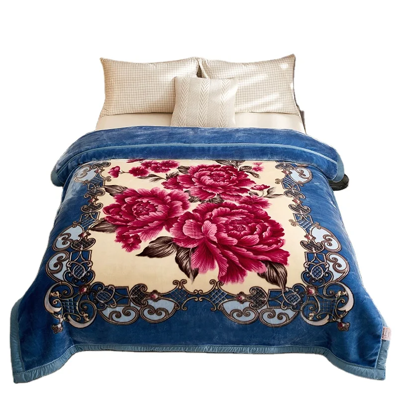 Sherpa-Blanket-Mink-Blanket-Raschel-Blanket-Home-Colorful-Printed
