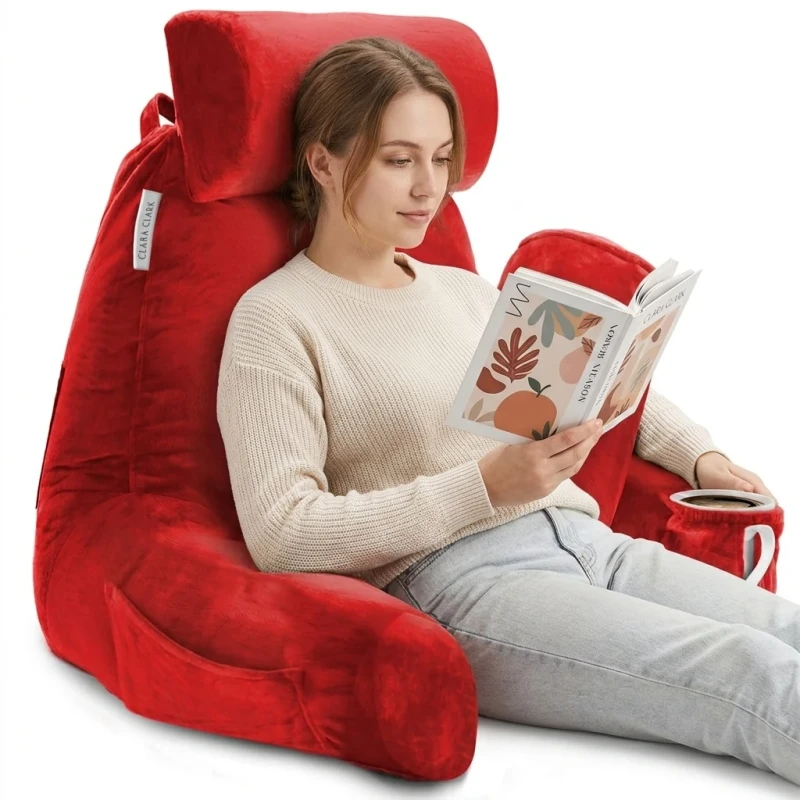 Shredded-Memory-Foam-Fill-Back-Support-Pillow-Ultra-Plush-Breathable-Reading-Pillows-with-Arms-and-Pockets