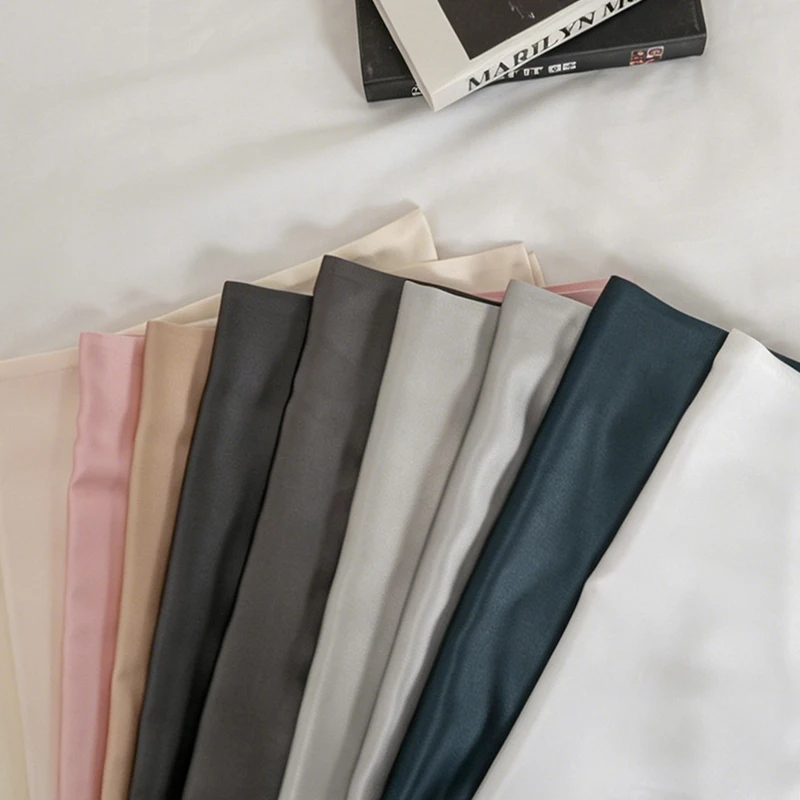 Silk-Pillowcase-Double-sided-Modern-Solid-Stitching-19MM-Home-Hotel-Use