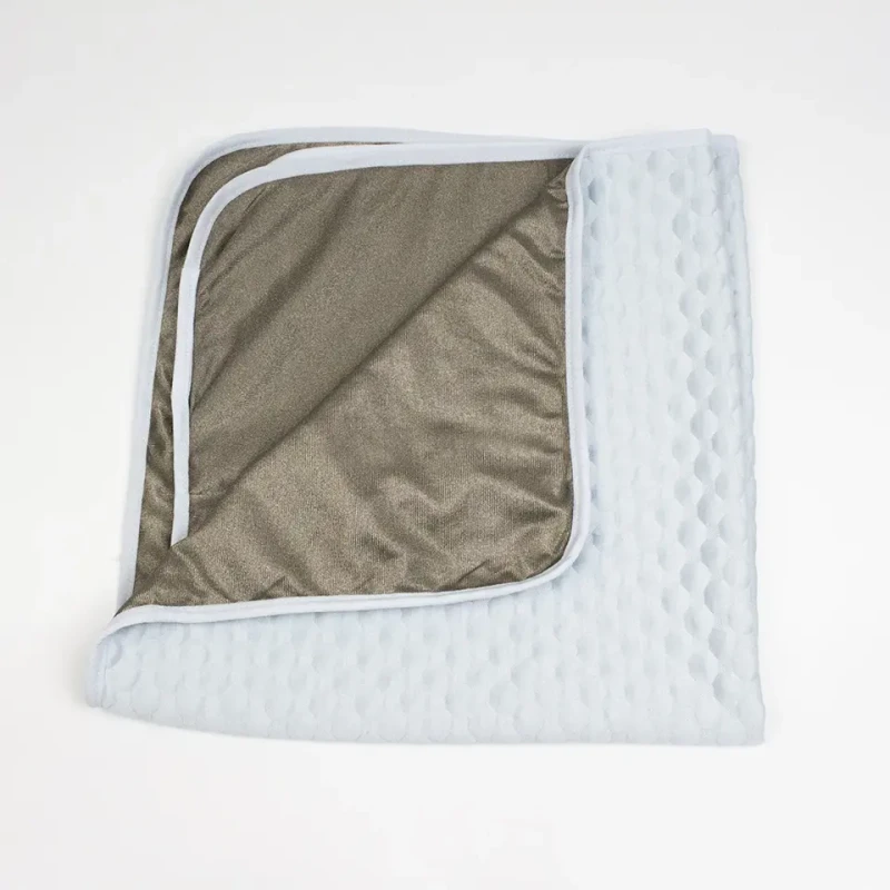 Silver-Cotton-Breathable-EMF-Grounding-Blanket-for-Bedding-Nursing-Mat-and-Stroller-Cover-All-Season