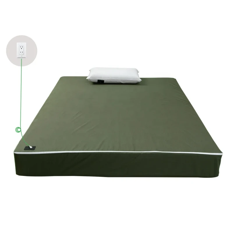 Silver-Fiber-Earthing-Bed-Sheet-Zip-Fit-Non-Slip-Antibacterial-Easy-Install-Earthing-Bedding