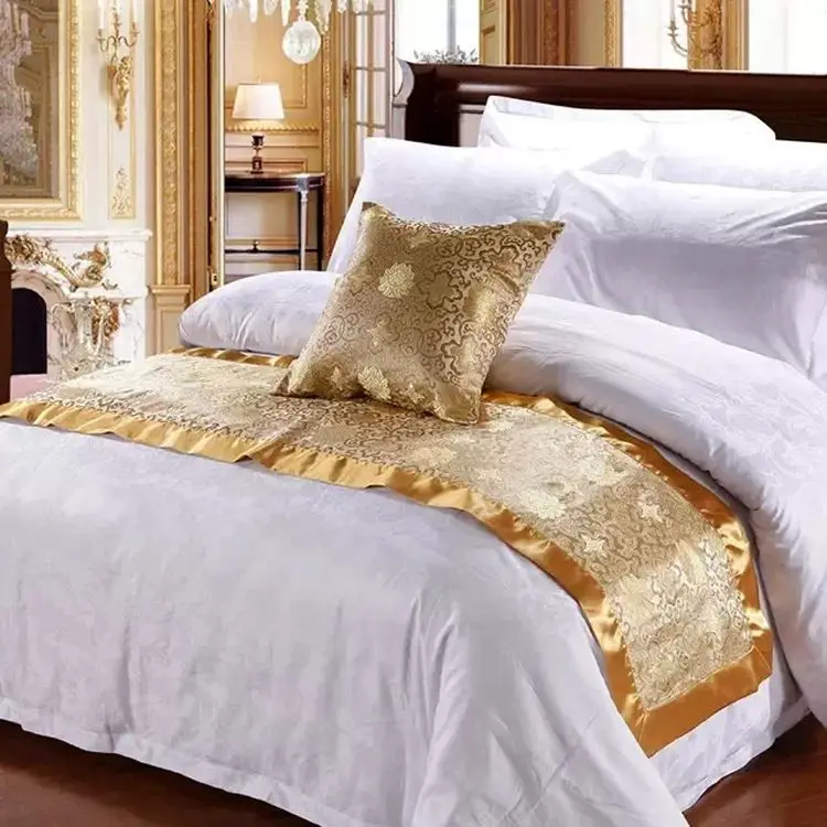 Simple-Hotel-Bed-Sheet-Cover-Hotel-Bed-Runner