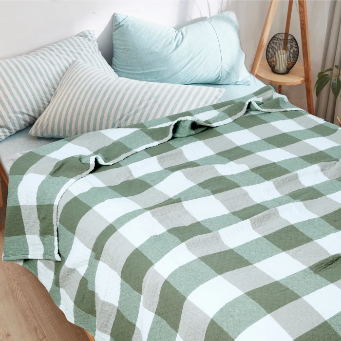 Simple-Plaid-Knitted-100-Acrylic-Abrasion-Resistant-Student-Dormitory-Solid-Color-Simmons-Bedspread-Pillow-Case