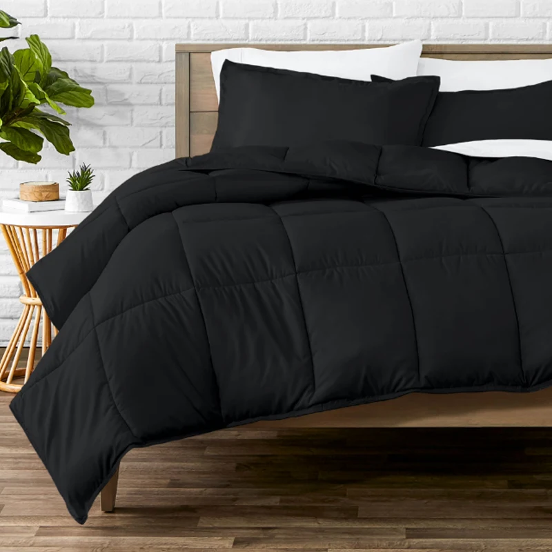 Simple-Style-3-Pieces-Polyester-Filling-Comforter-Set-Hypoallergenic-Soft-Bedding-Set-Machine-Washable-Customized-Logo