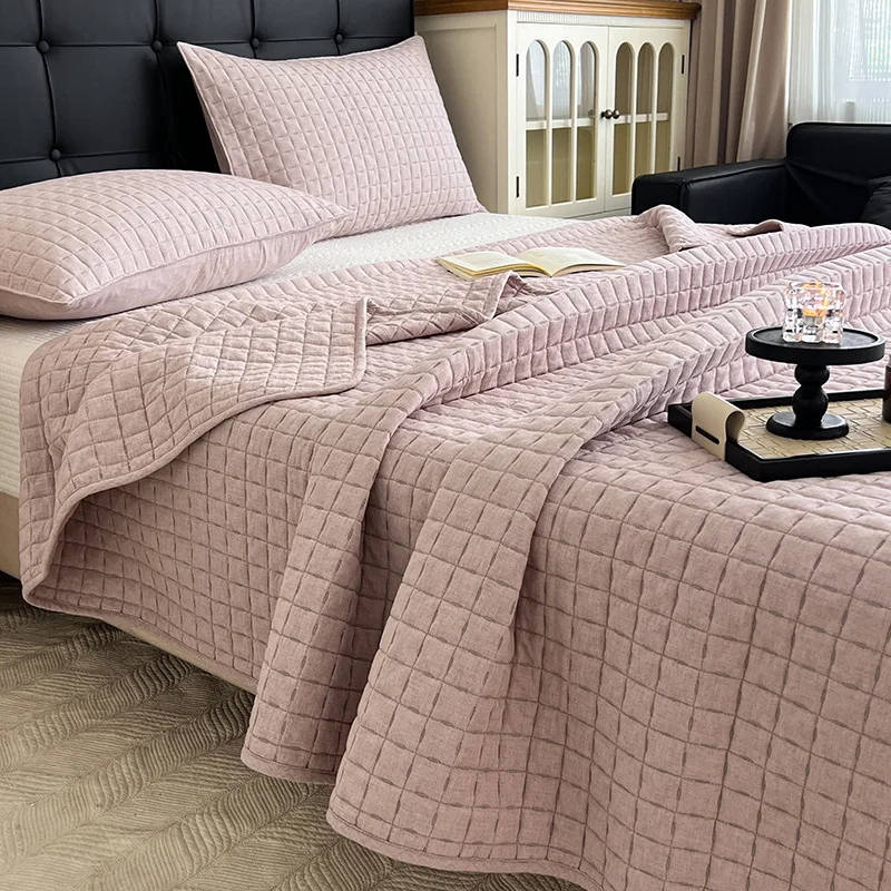 Simple-Style-Lightweight-Quilted-Bedspread-Coverlets-Set-Soft-Touch-Geometric-Pattern-All-Season-Use-for-Home