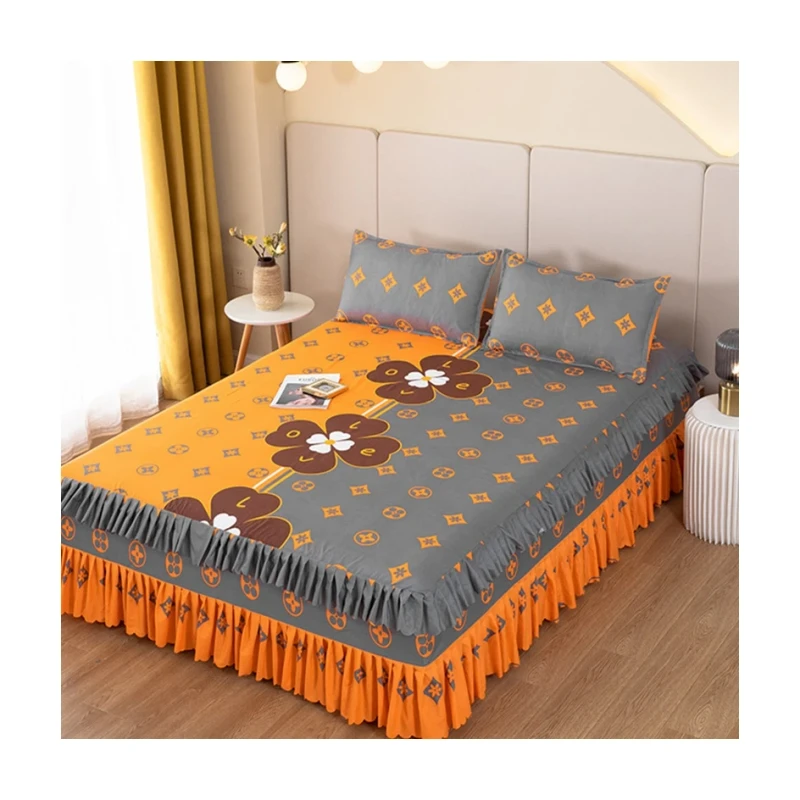 Single-Piece-Home-Use-Princess-Style-Bed-Skirt-Cover-Woven-Soft-Non-Pilling-Non-Shrinking-Bed-Sheet-Bedspreads-Coverlets