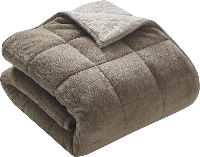 Sleep-Soft-Custom-OEM-Size-Knitted-Portable-Weighted-Blanket-10kg-for-Airplane-Travel-Use