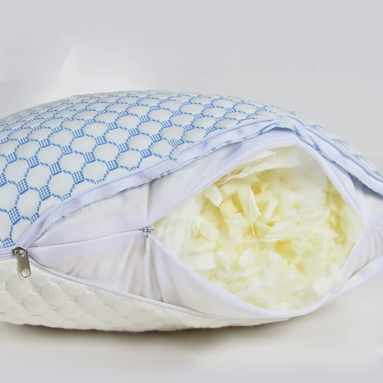 Sleeping-Adjustable-Universal-Adult-Shredded-Latex-Memory-Foam-Wedge-Pillow