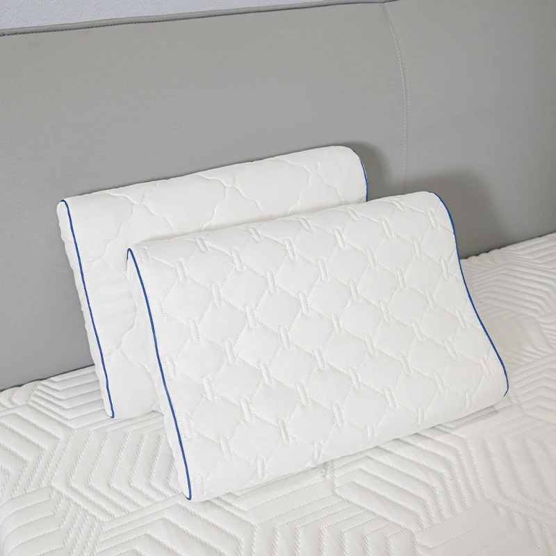 Slow-Rebound-High-Density-Adjustable-Contour-Memory-Foam-Pillow-With-Removable-Washable-Knit-Cover