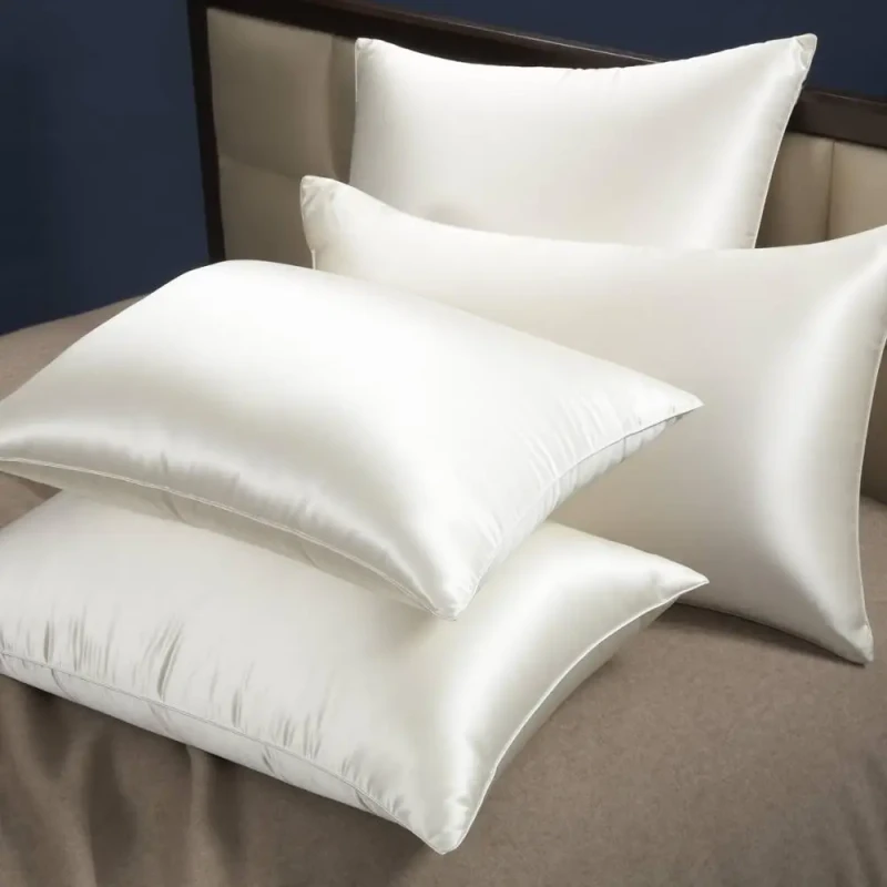 Smooth-Mulberry-Silk-Filled-Bed-Pillows