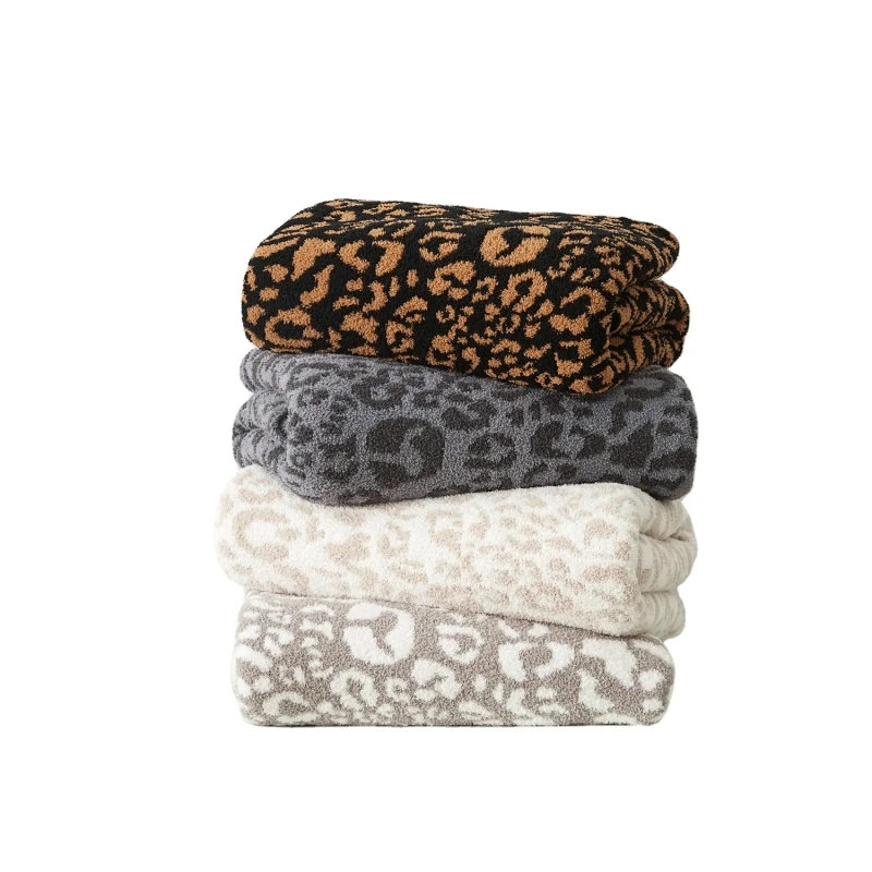 Soft-100-Polyester-Microfiber-Leopard-Super-Cozy-Knitted-Blanket