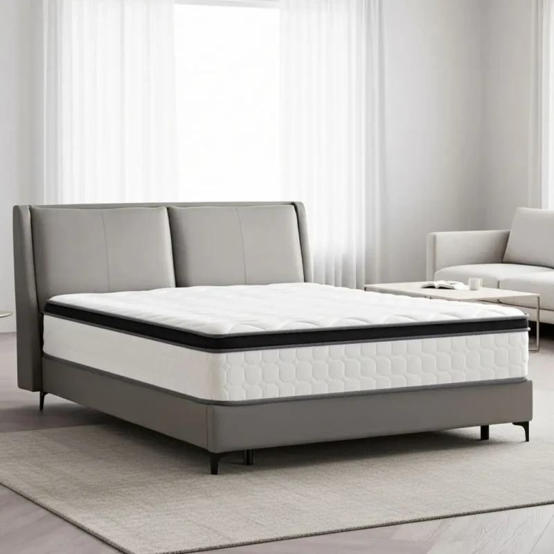 Soft-Bagged-Pocket-Spring-Coil-Hotel-Bed-Mattress-Vacuum-Compressed-Hybrid-Mattress-for-Bedroom-Sleep-Comfort