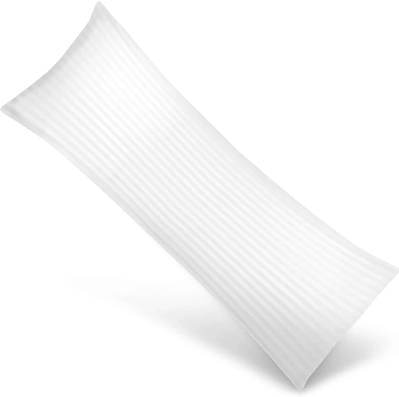 Soft-Body-Pillow-Long-Pillows-for-Side-and-Back-Sleepers-Cotton-Blend-Cover-with-Soft-Polyester-Filling-Single-Pack