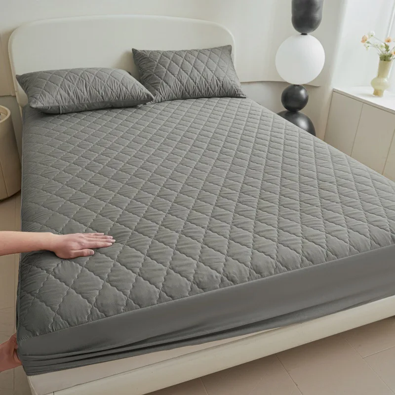 Soft-Breathable-Waterproof-Mattress-Protector-Cover-Fitted-Bed-Sheets-for-Hotel-and-Hospital-Use